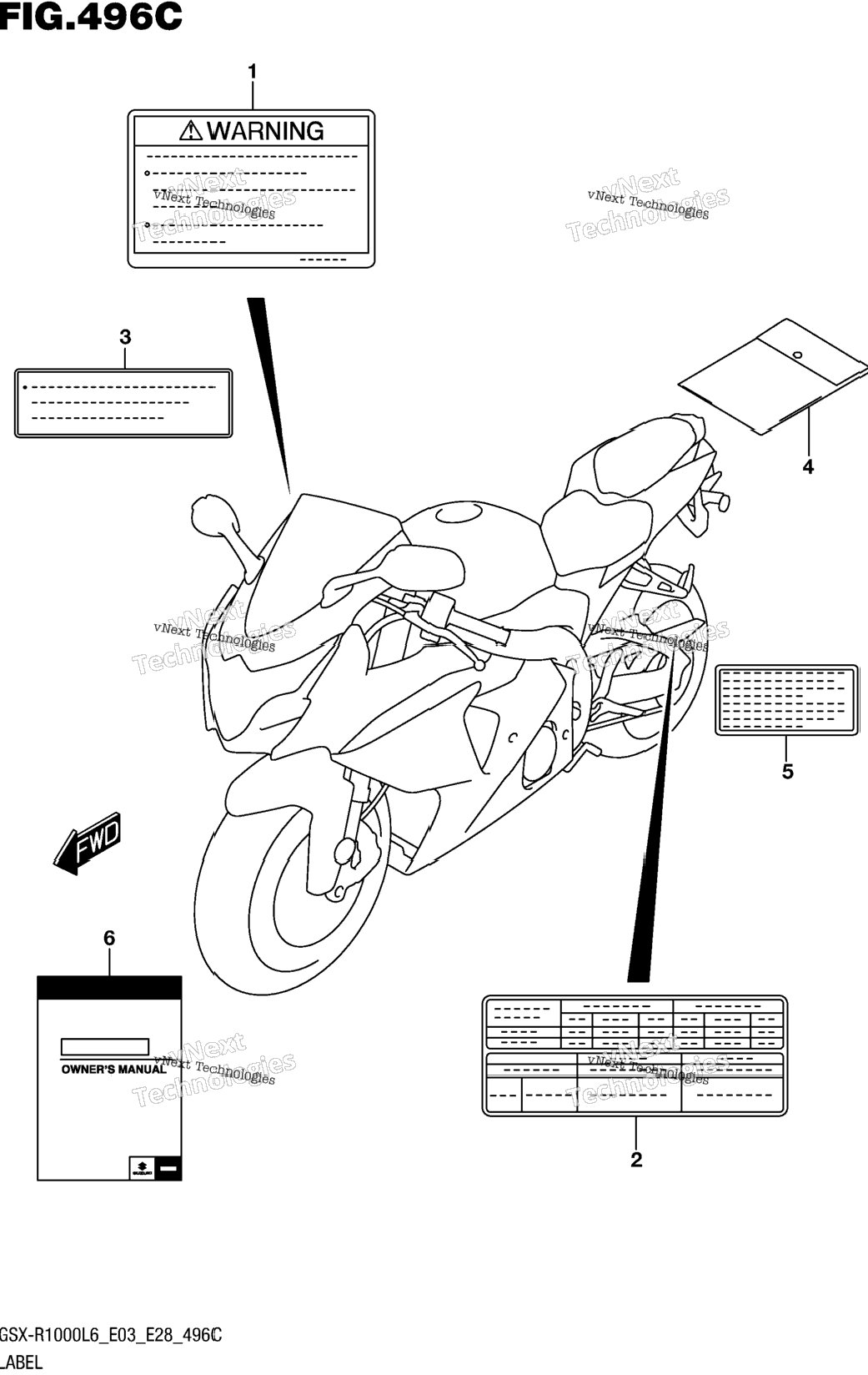 Label (Gsx-R1000l6 E33)