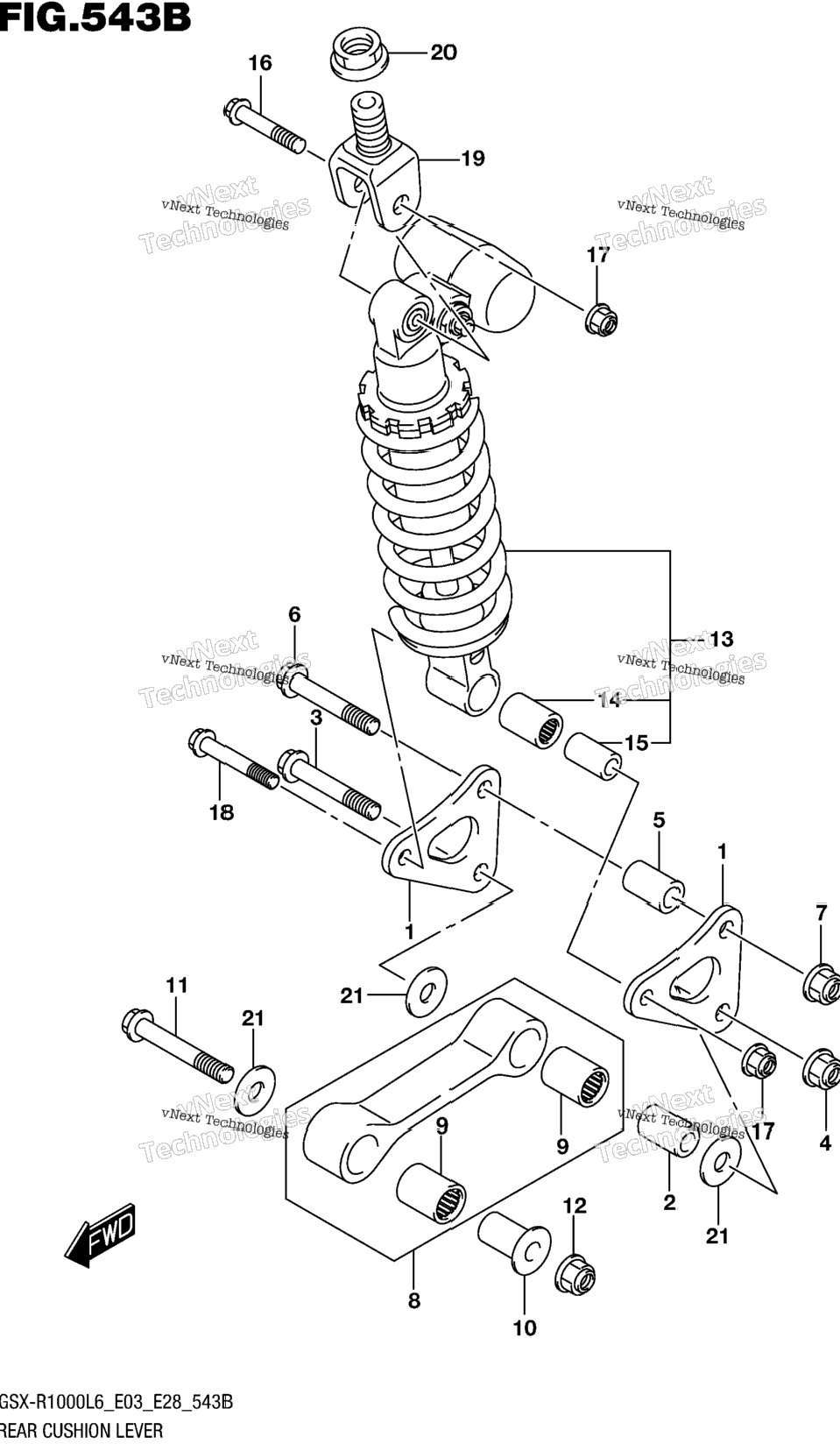 Rear Cushion Lever (Gsx-R1000l6 E28)