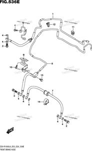 Front Brake Hose (Gsx-R1000al6 E33)
