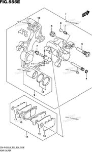 Нажмите для увеличения Rear Caliper (Gsx-R1000al6 E33)