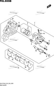 Нажмите для увеличения Rear Caliper (Gsx-S750al6 E28)
