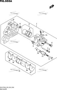 Нажмите для увеличения Rear Caliper (Gsx-S750l6 E03)