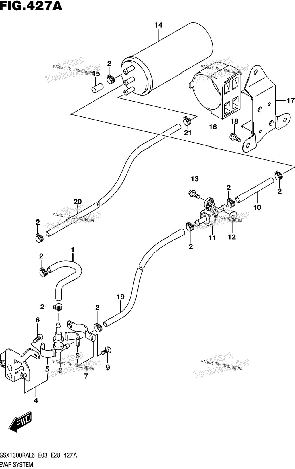 Evap System (Gsx1300ral6 E33)