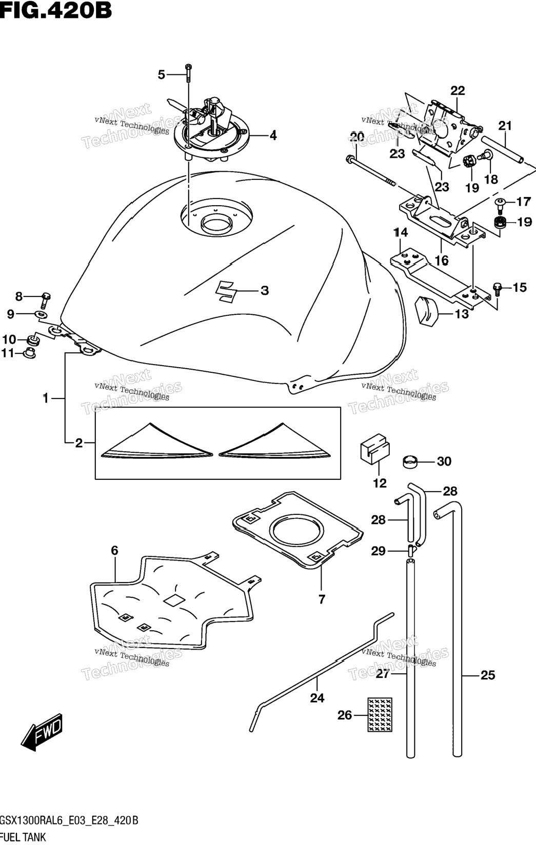 Fuel Tank (Gsx1300ral6 E28)