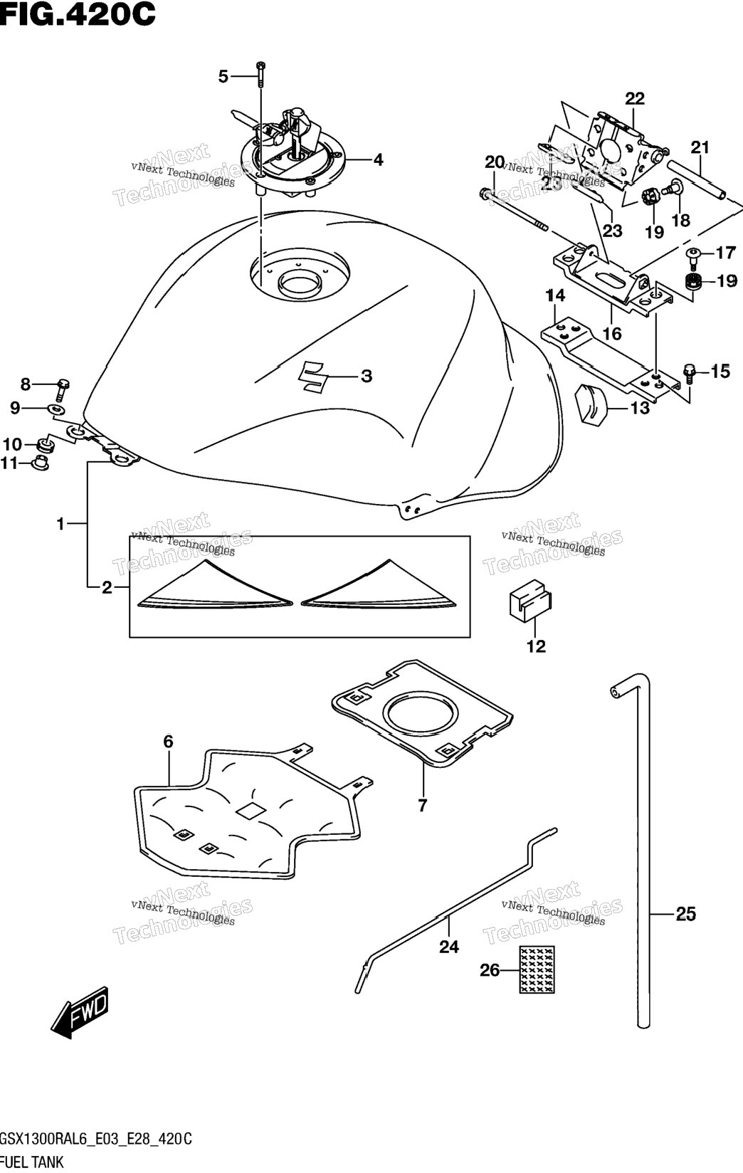 Fuel Tank (Gsx1300ral6 E33)