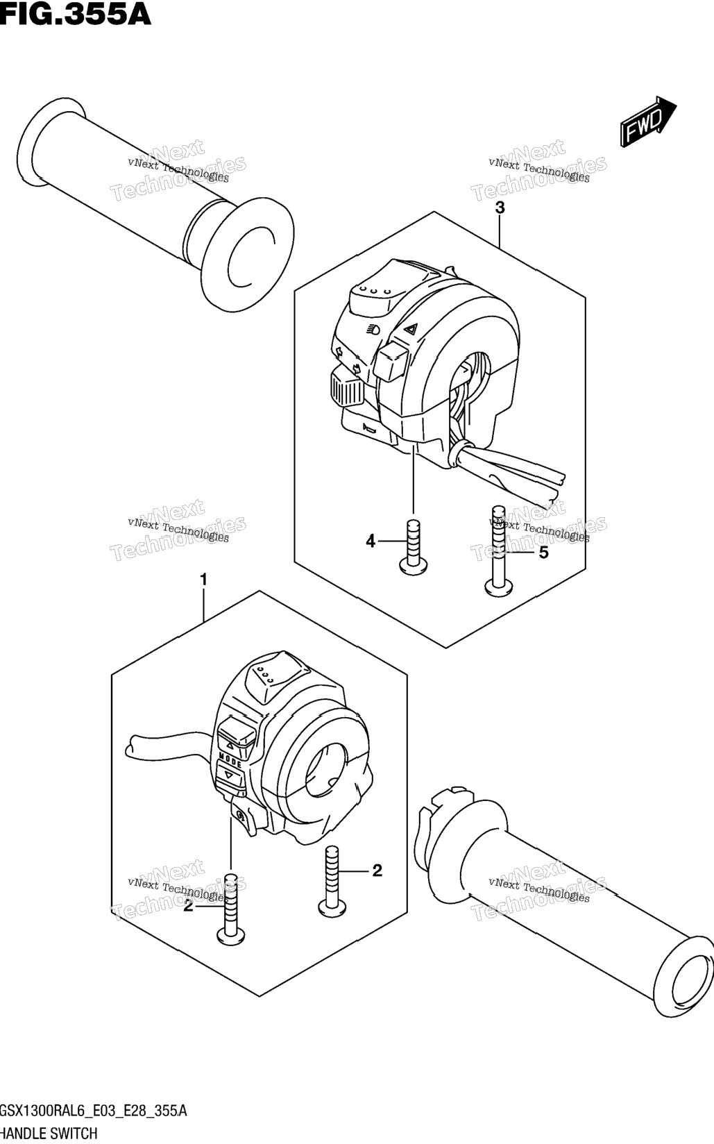 Handle Switch (Gsx1300ral6 E03)