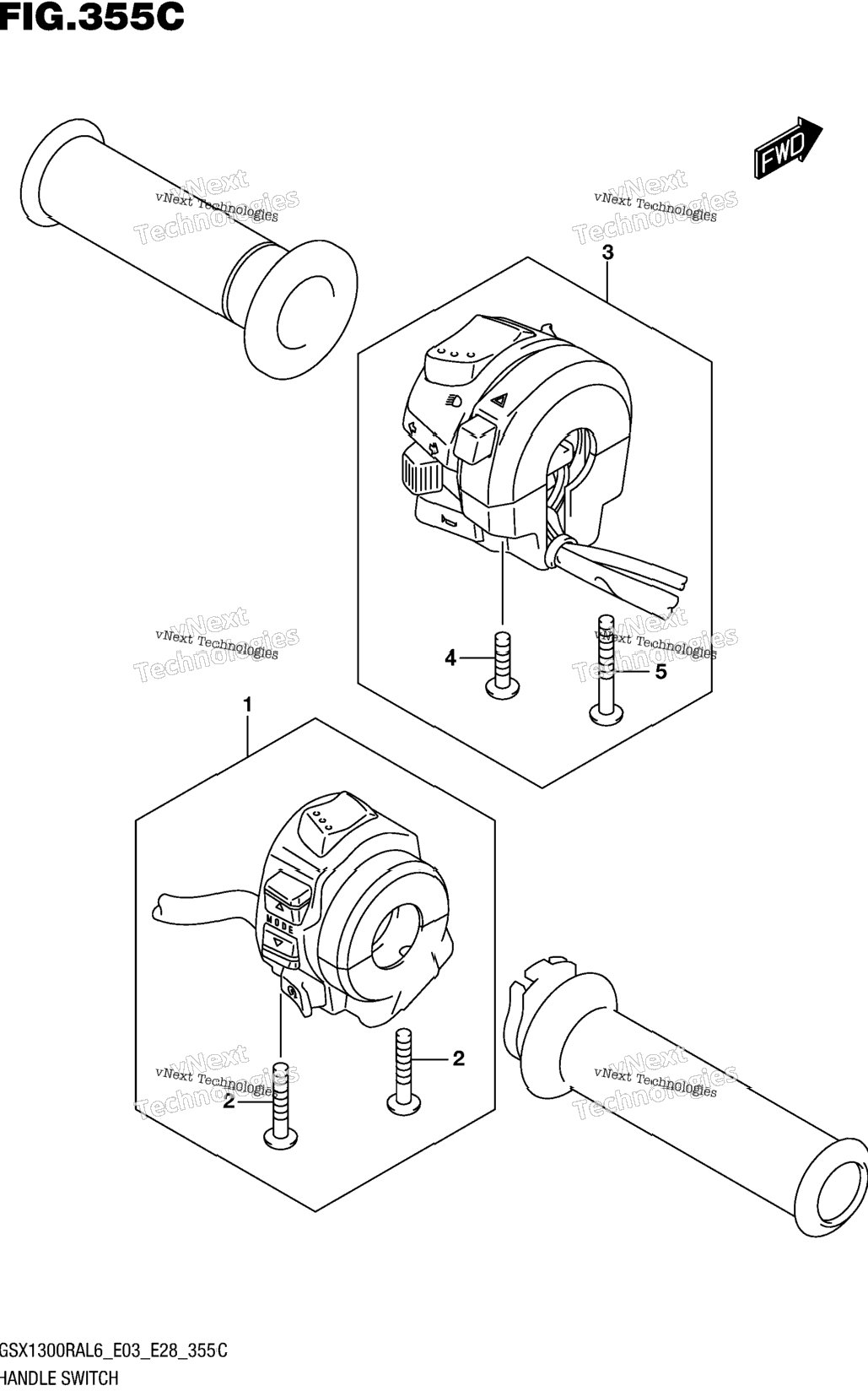 Handle Switch (Gsx1300ral6 E33)
