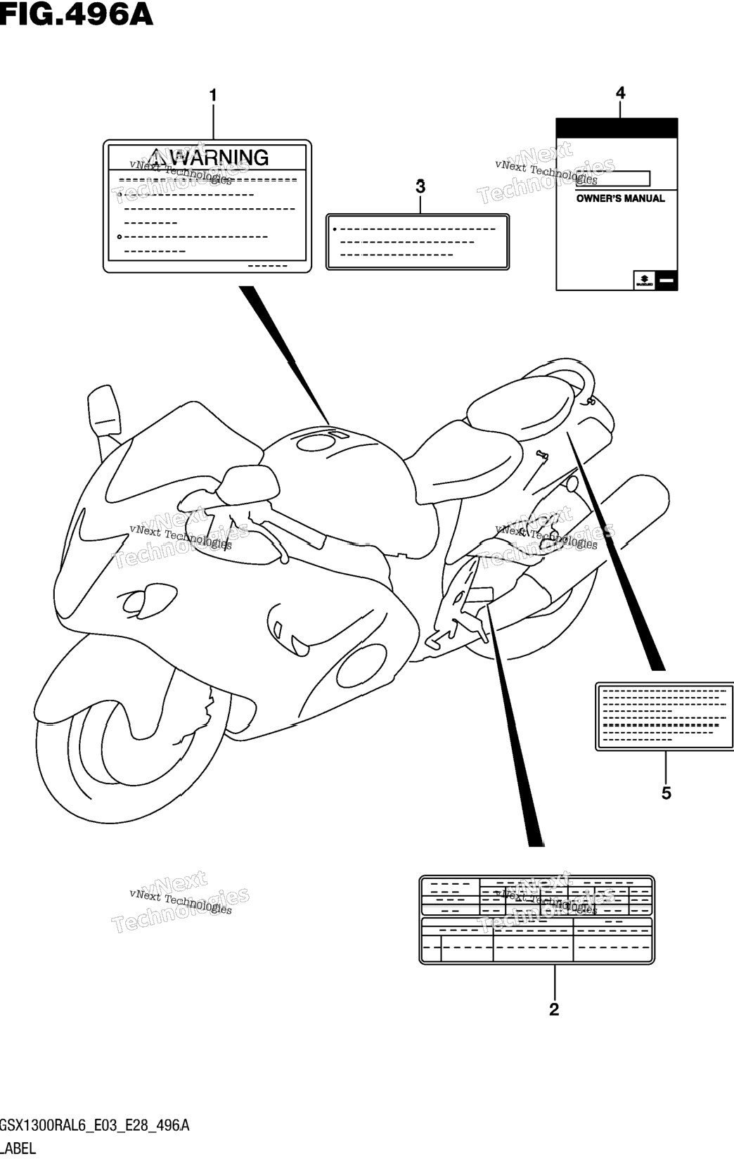 Label (Gsx1300ral6 E03)