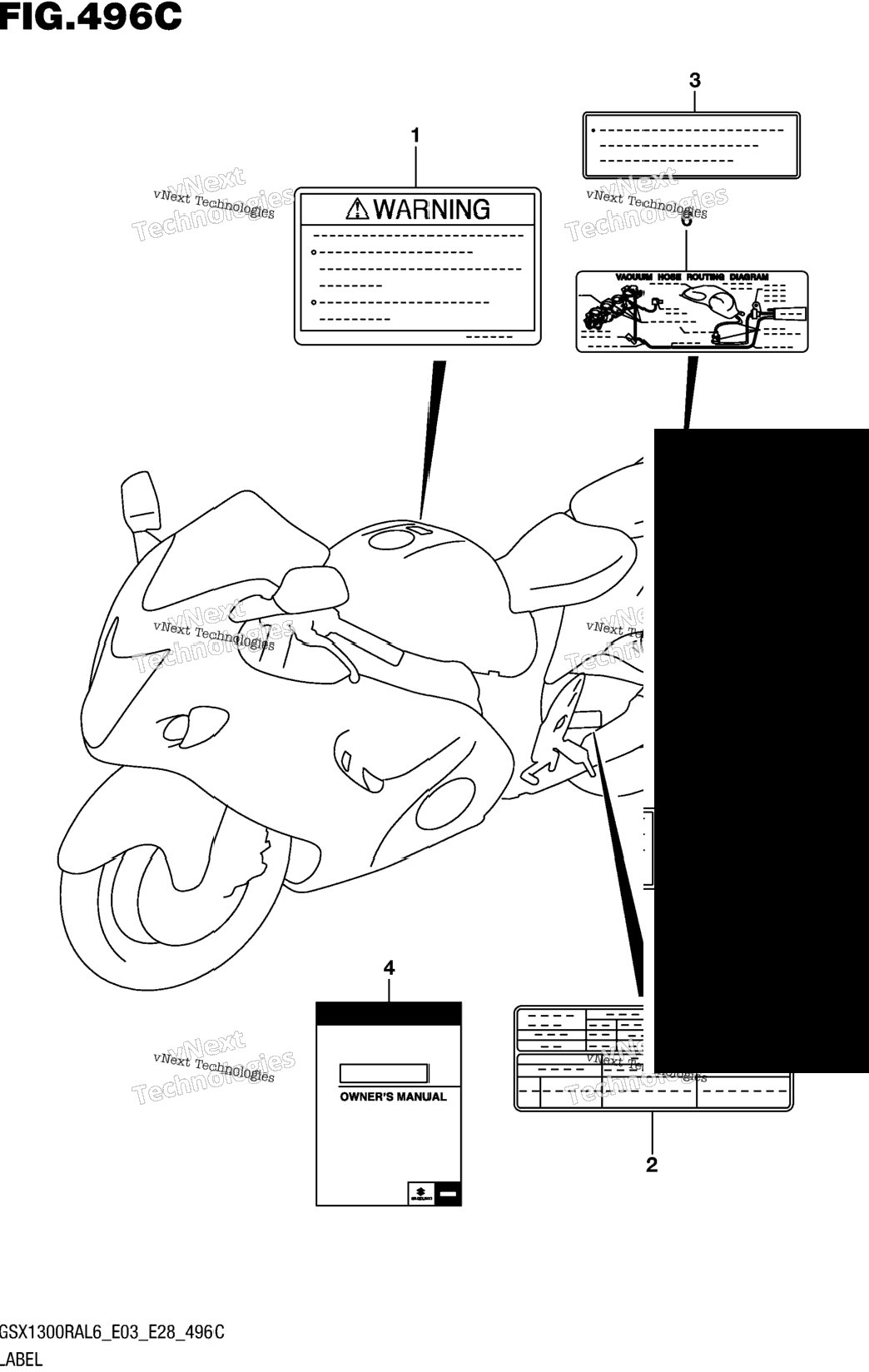Label (Gsx1300ral6 E33)