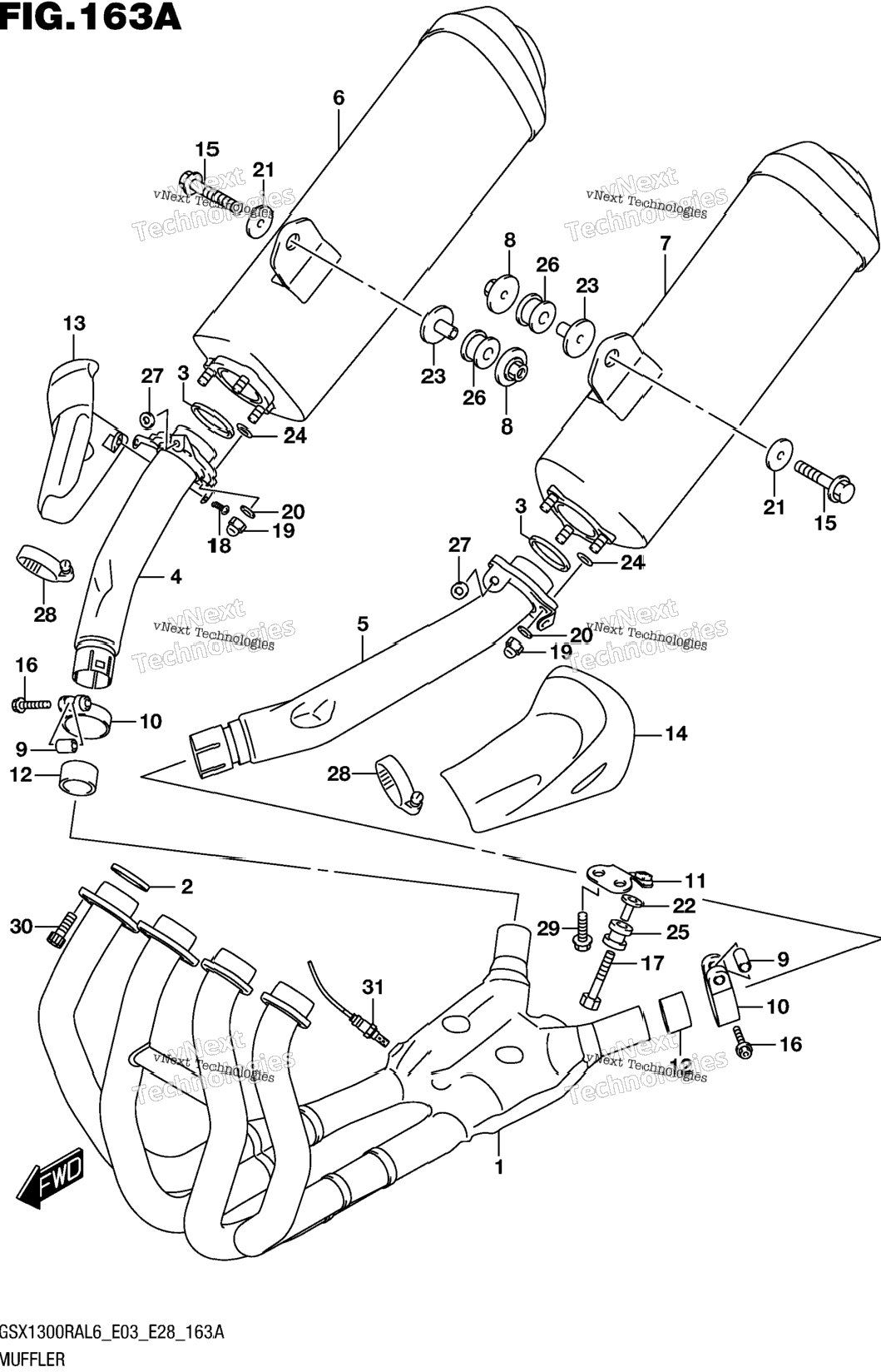 Muffler (Gsx1300ral6 E03)