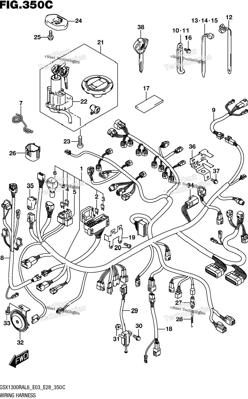 Wiring Harness (Gsx1300ral6 E33)
