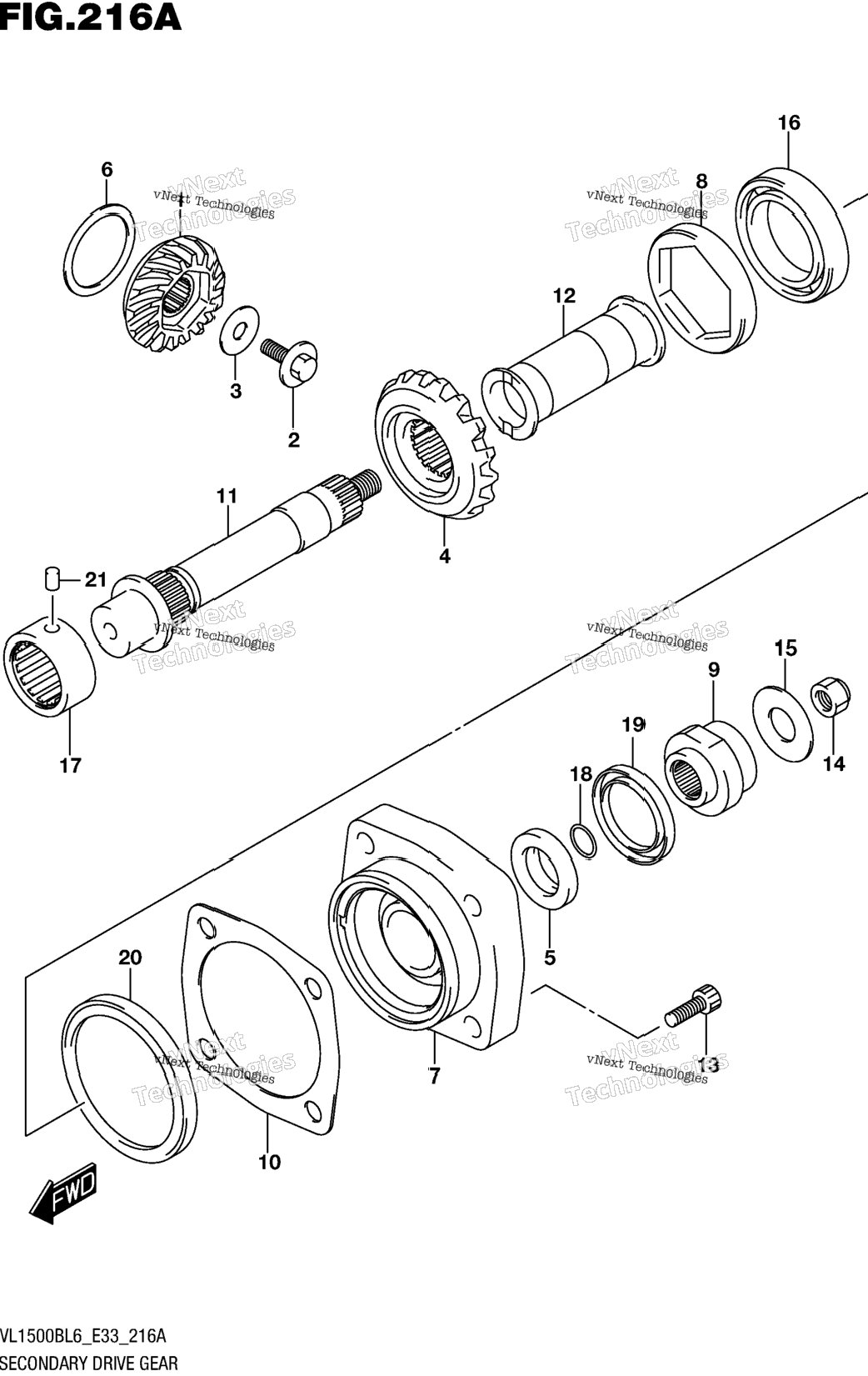 Secondary Drive Gear