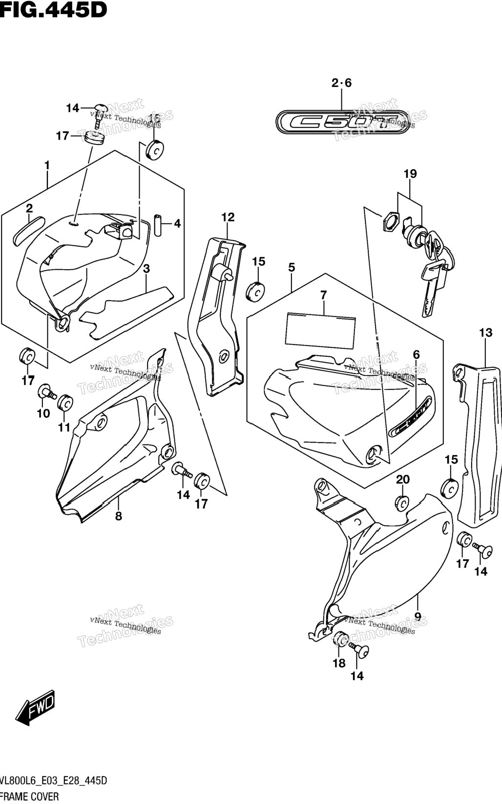 Frame Cover (Vl800tl6 E03)