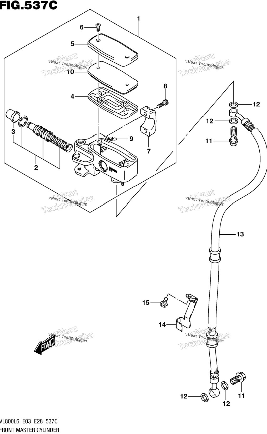 Front Master Cylinder (Vl800l6 E33)