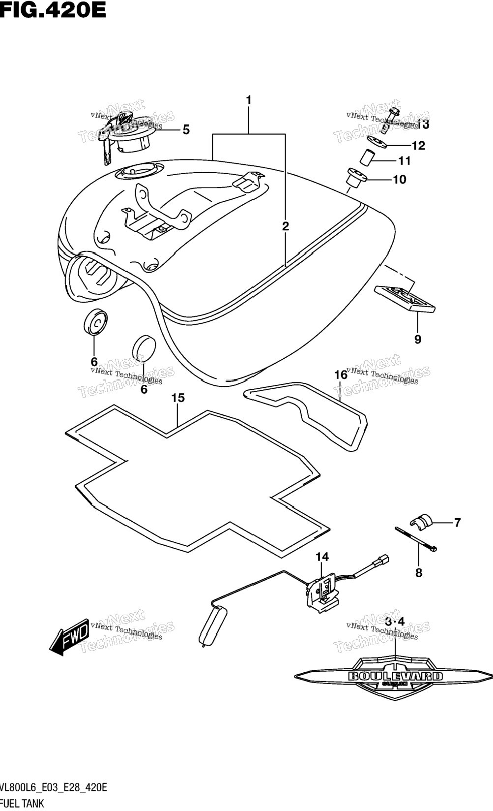 Fuel Tank (Vl800tl6 E28)