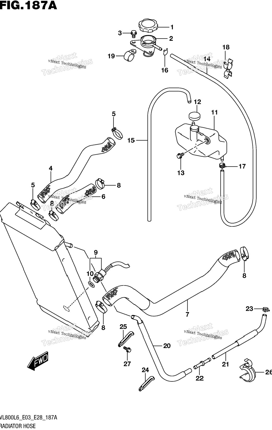 Radiator Hose (Vl800l6 E03)