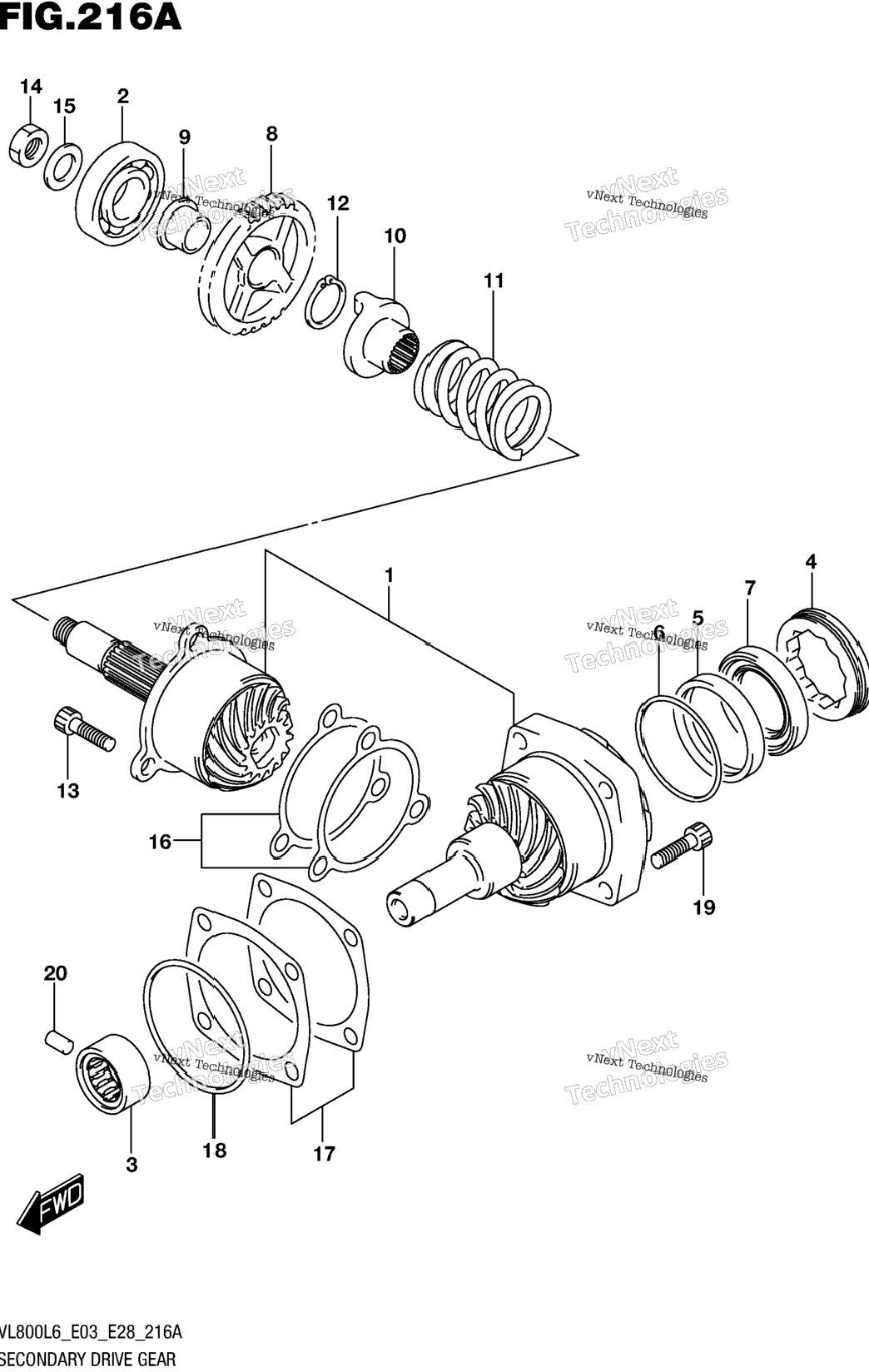Secondary Drive Gear