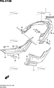 Нажмите для увеличения Rear Fender (For Pgz) (Vzr1800bzl6 E28)