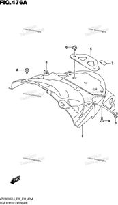 Нажмите для увеличения Rear Fender Extension