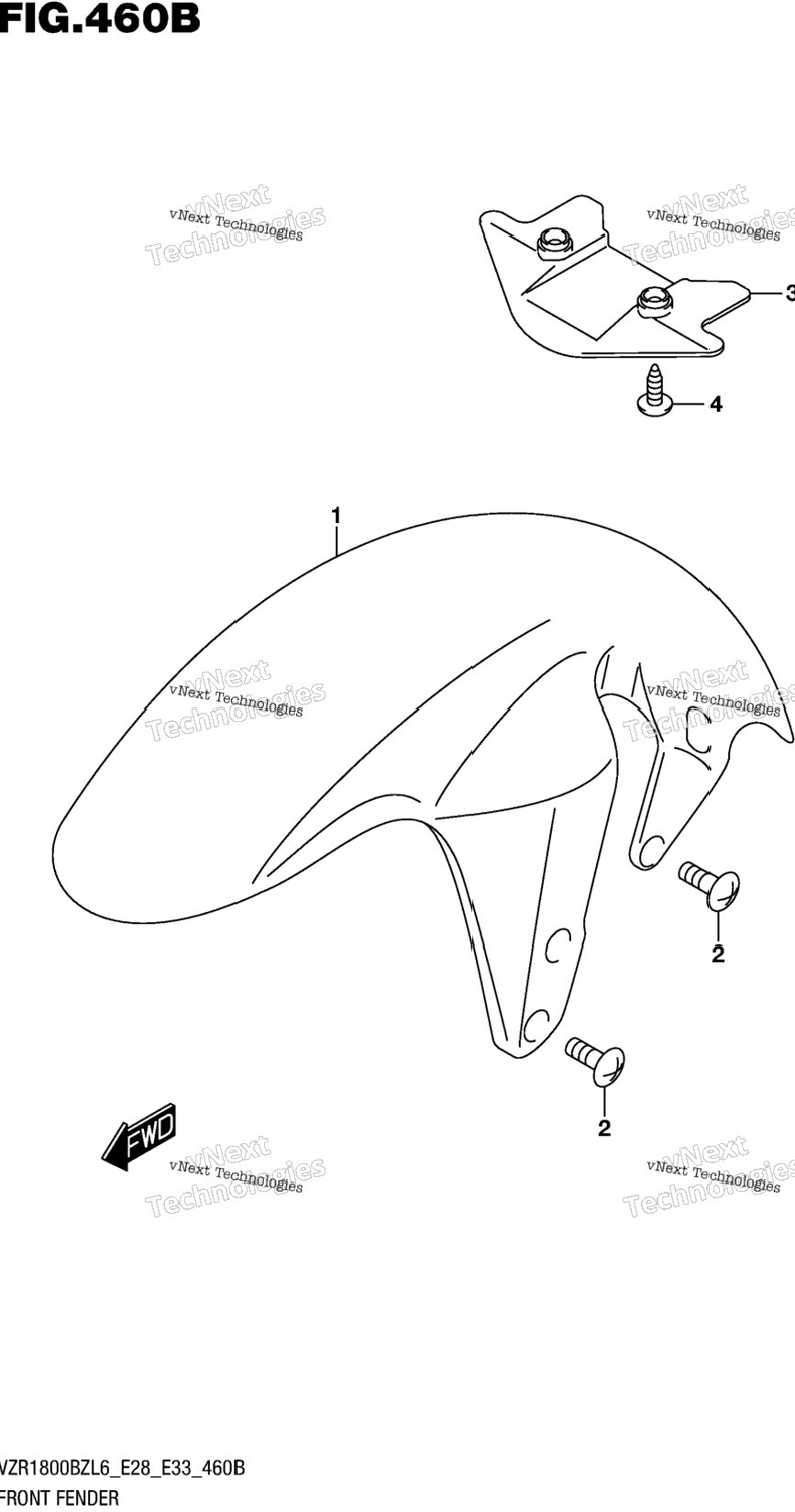 Front Fender (For Pgz) (Vzr1800bzl6 E28)