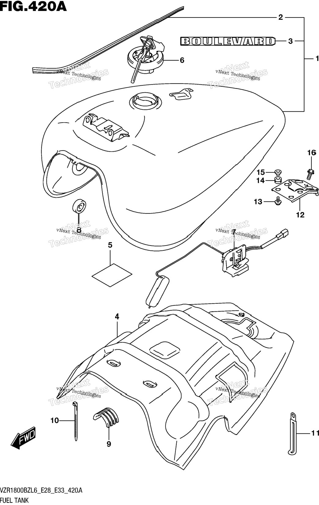 Fuel Tank (Vzr1800bzl6 E28)