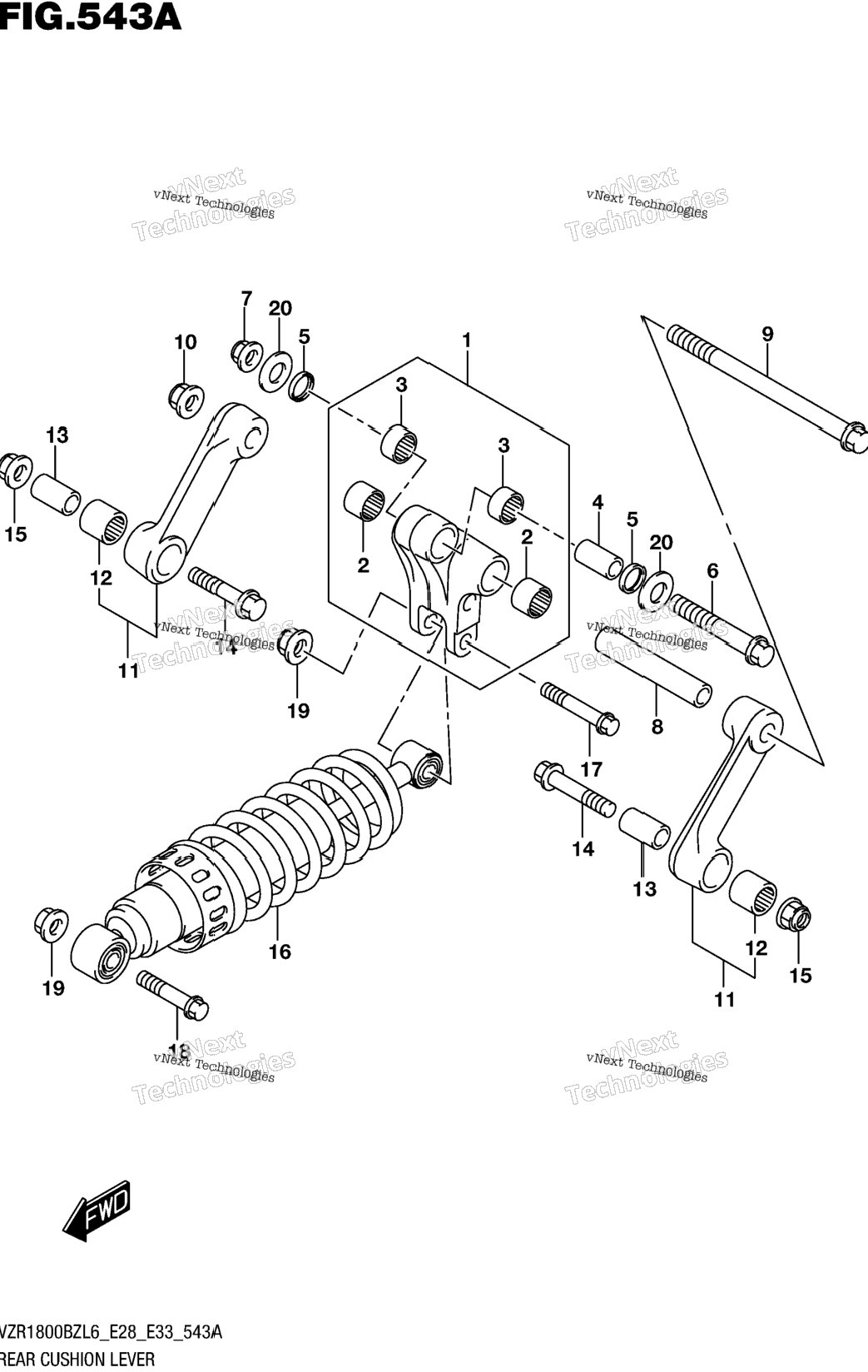 Rear Cushion Lever