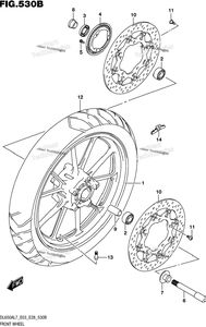 Нажмите для увеличения Front Wheel (Dl650al7 E28)