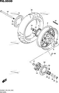 Rear Wheel (Dl650xal7 E03)
