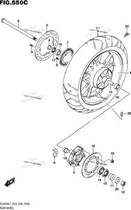 Rear Wheel (Dl650al7 E33)