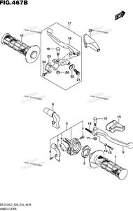 Нажмите для увеличения Handle Lever (Dr-Z125l E28)