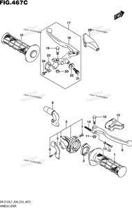 Нажмите для увеличения Handle Lever (Dr-Z125l E33)