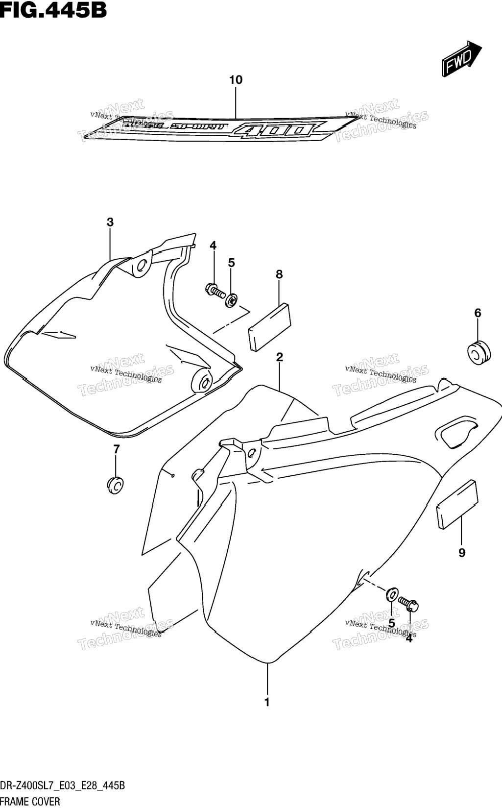 Frame Cover (Dr-Z400sl7 E28)