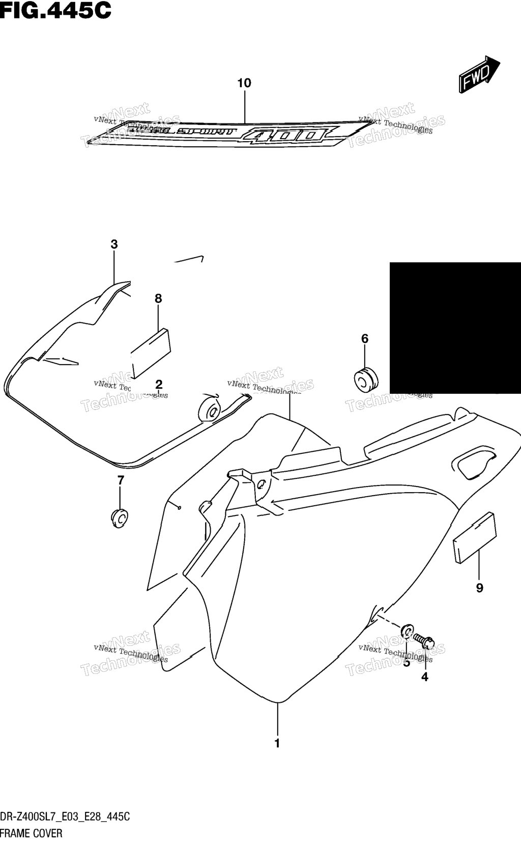 Frame Cover (Dr-Z400sl7 E33)