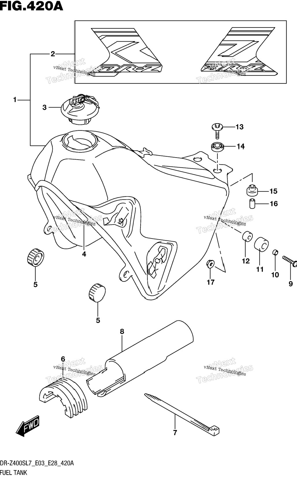 Fuel Tank (Dr-Z400sl7 E03)