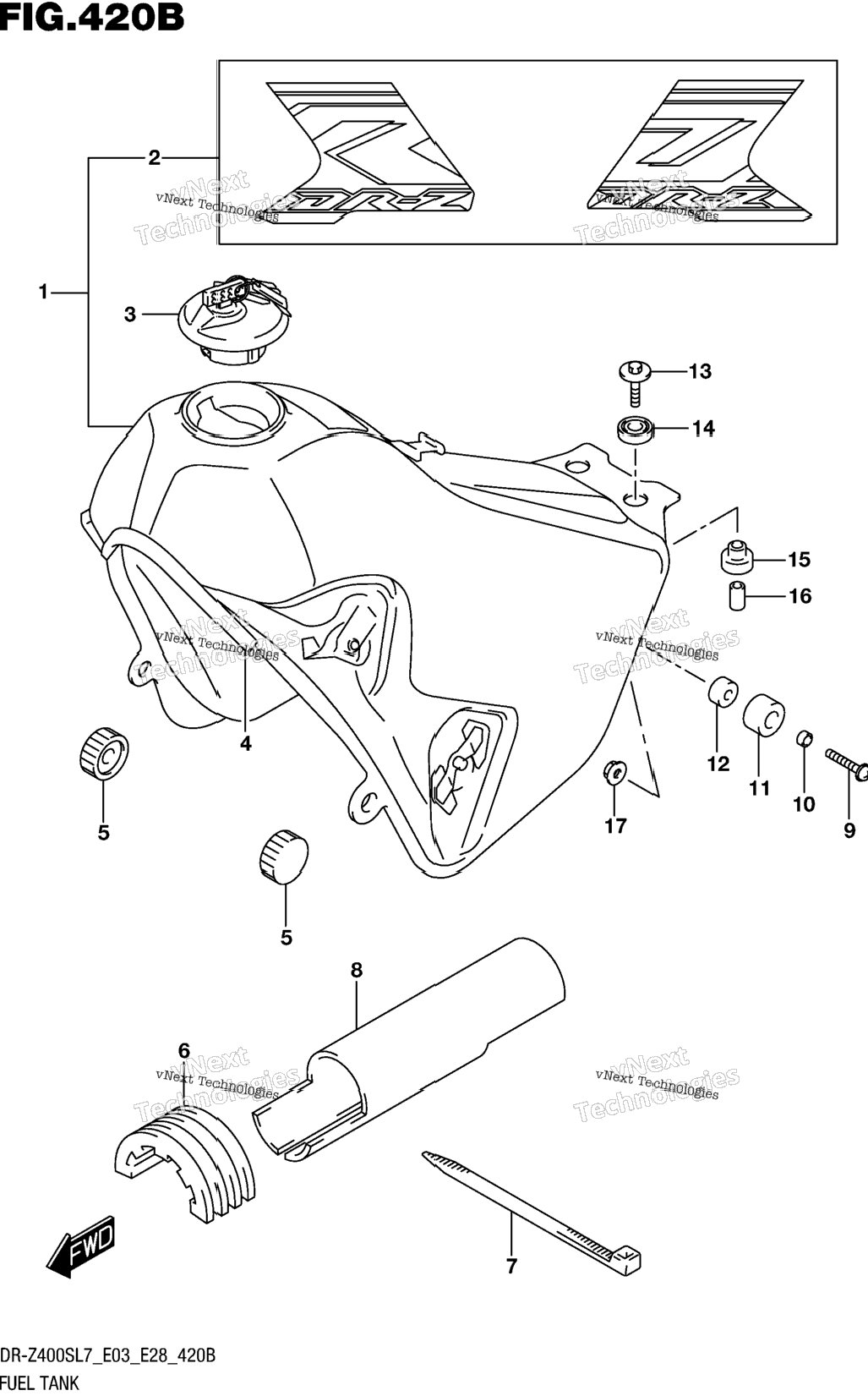 Fuel Tank (Dr-Z400sl7 E28)
