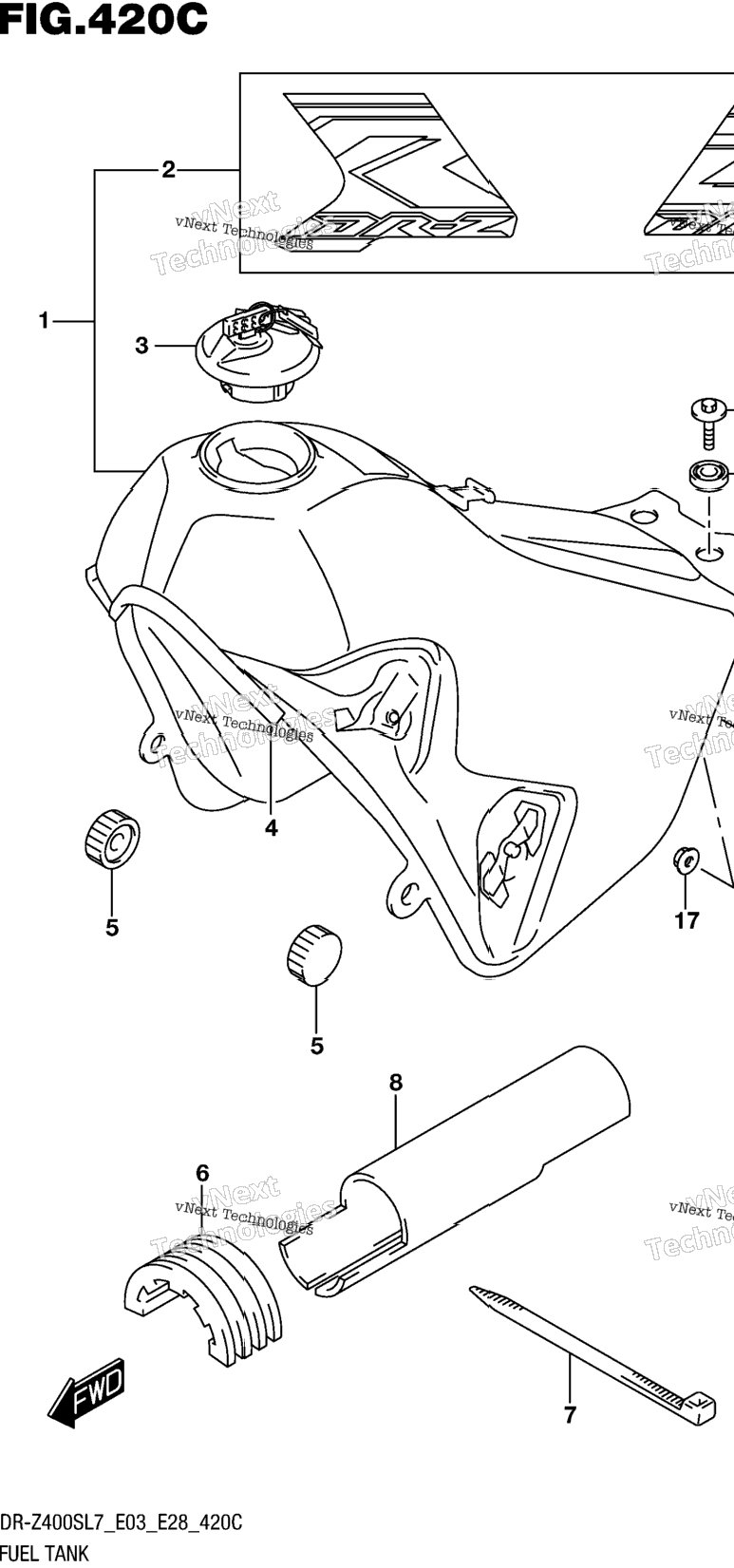 Fuel Tank (Dr-Z400sl7 E33)