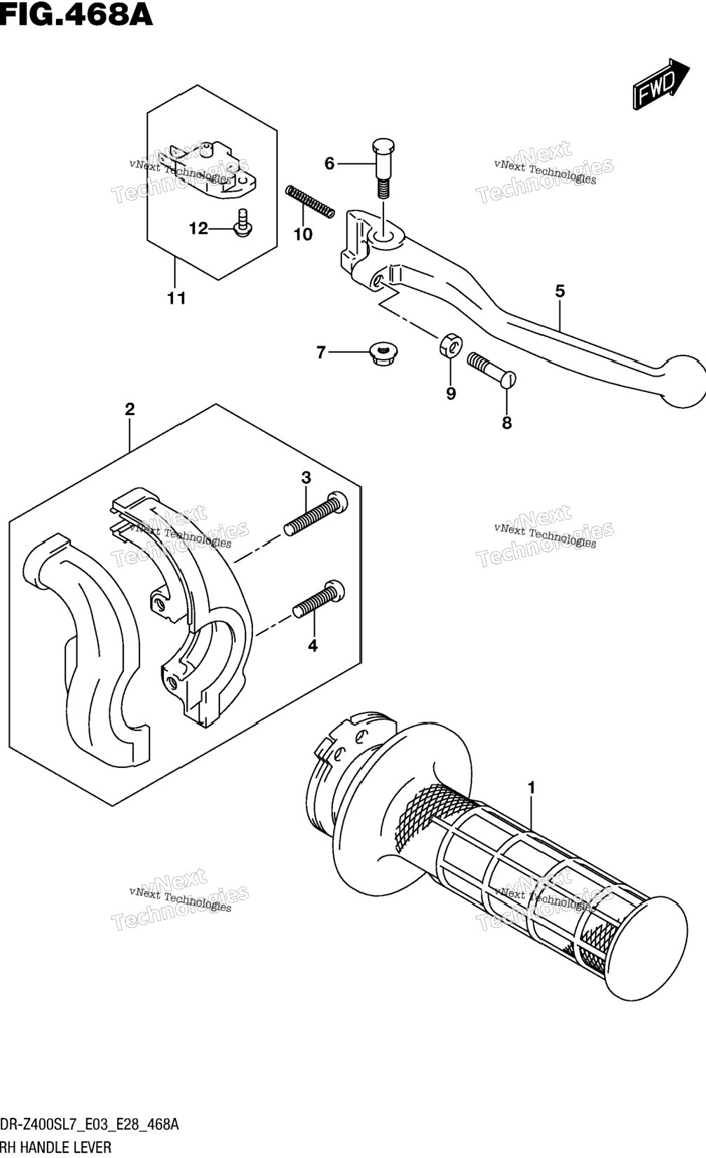 Rh Handle Lever
