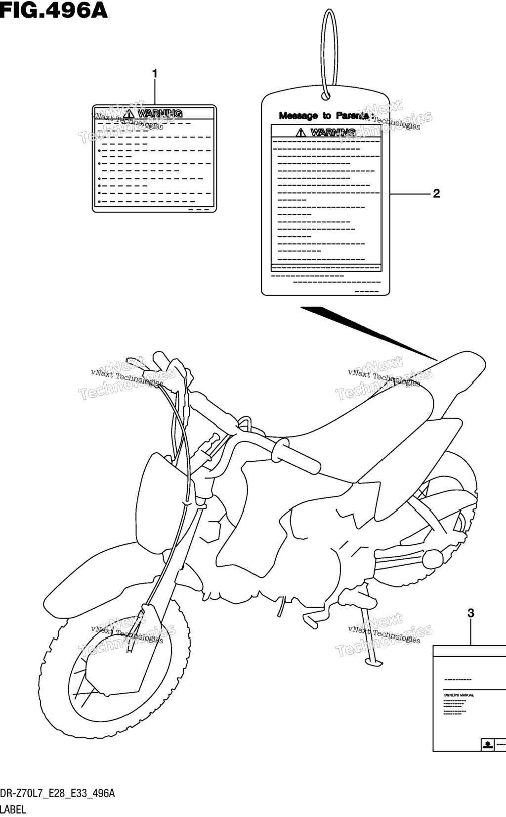 Label (Dr-Z70l7 E28)