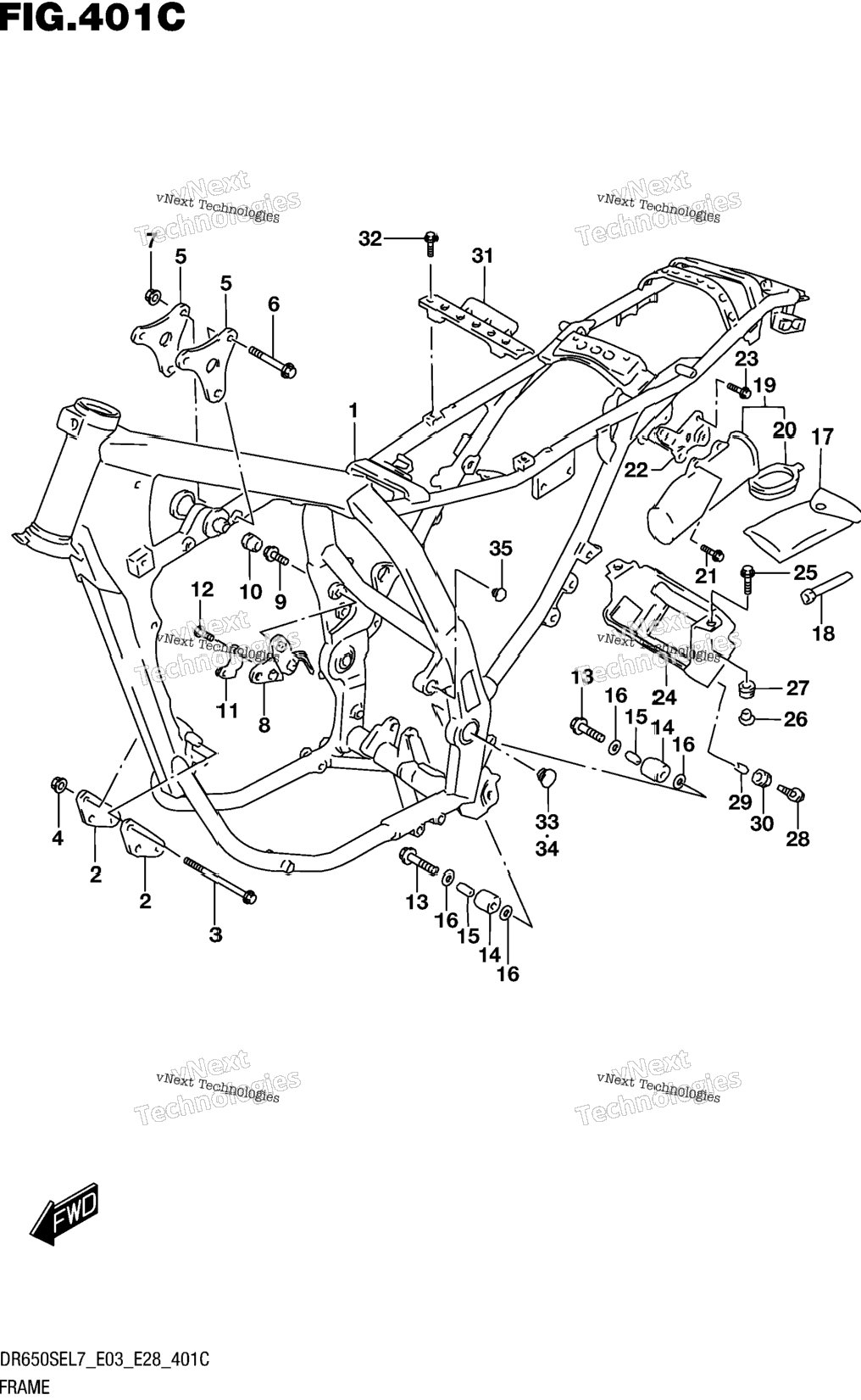 Frame (Dr650sel7 E33)