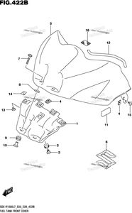 Нажмите для увеличения Fuel Tank Front Cover (Ykv,Yvz)