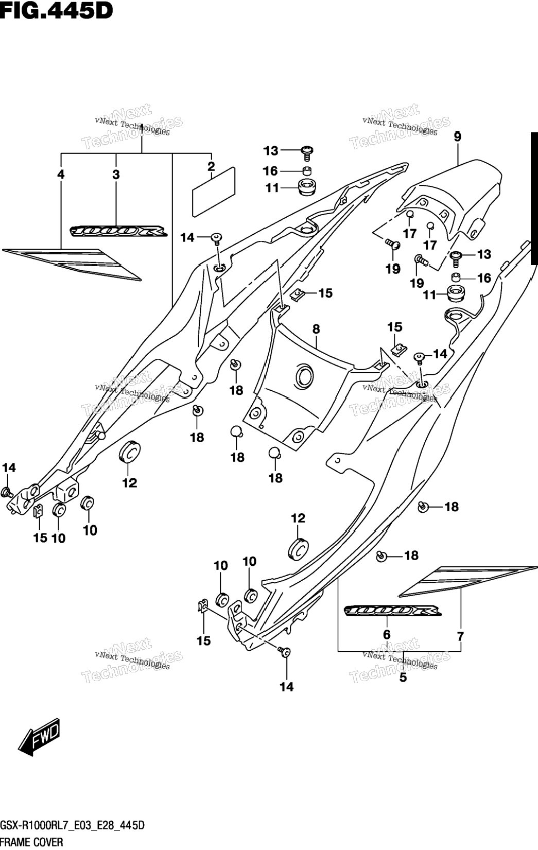 Frame Cover (Gsx-R1000rzl7 E03)