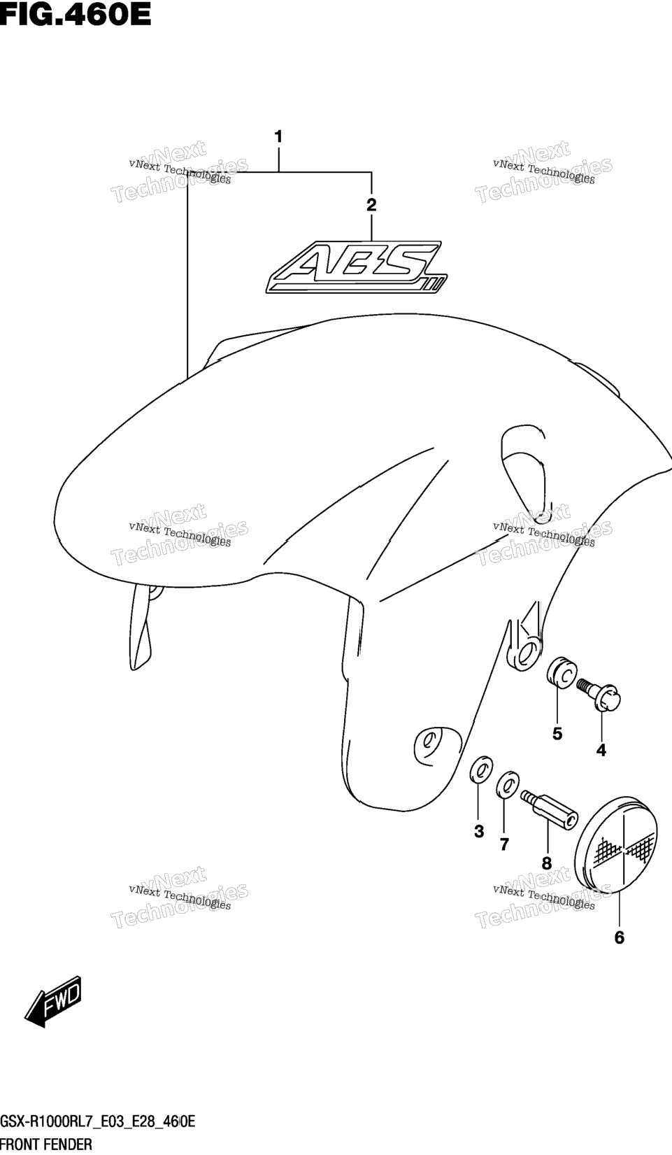 Front Fender (Gsx-R1000rzl7 E28)