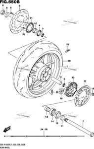 Нажмите для увеличения Rear Wheel (Gsx-R1000rl7 E28)