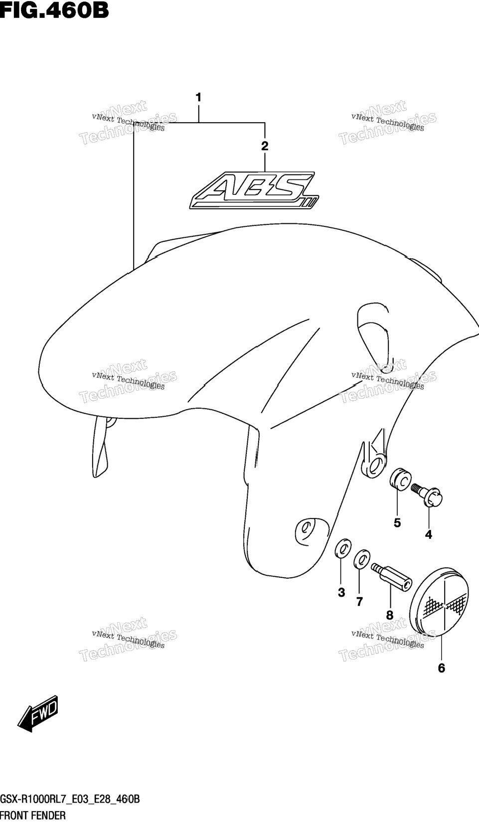 Front Fender (Gsx-R1000rl7 E28)
