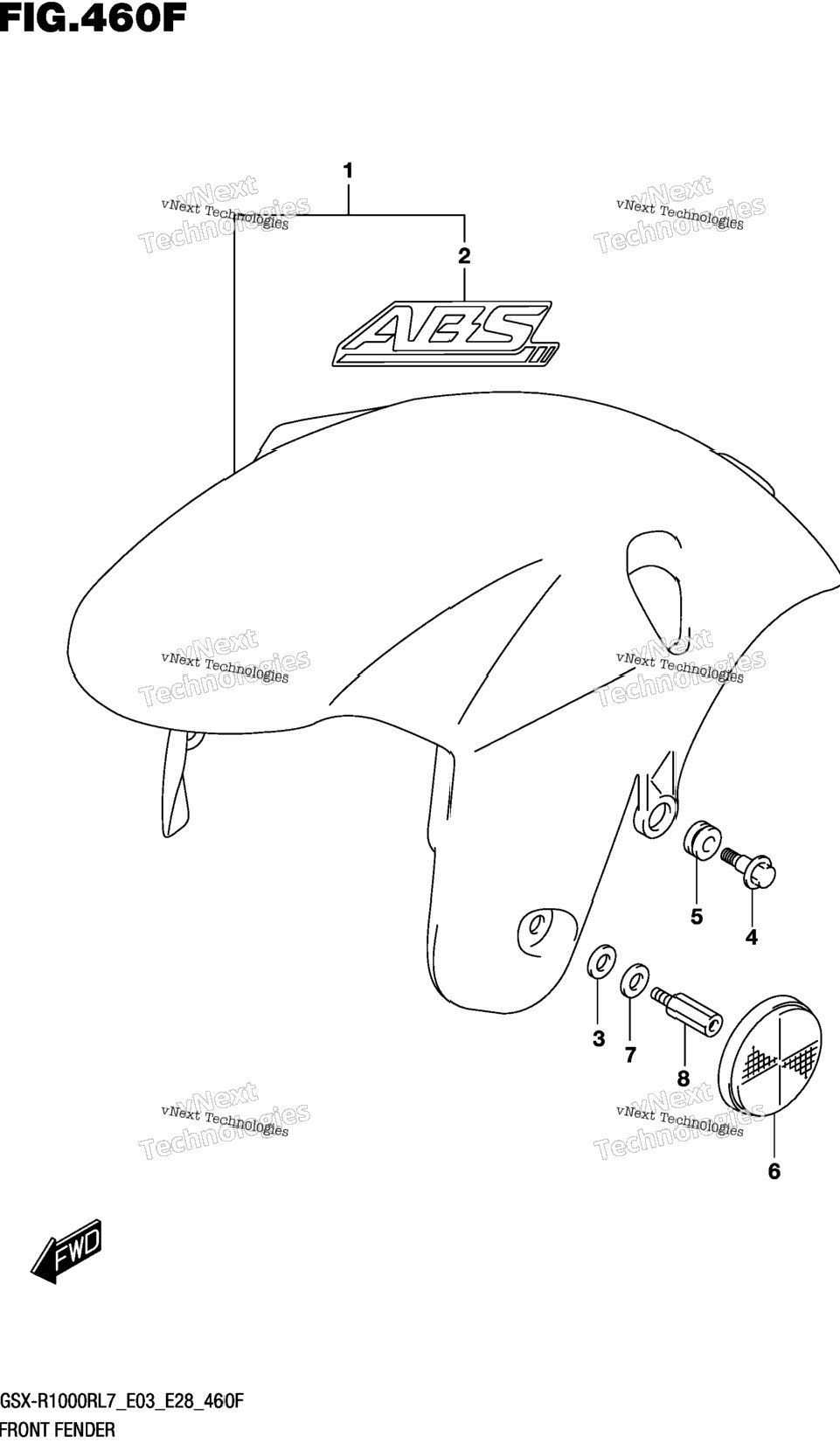 Front Fender (Gsx-R1000rzl7 E33)