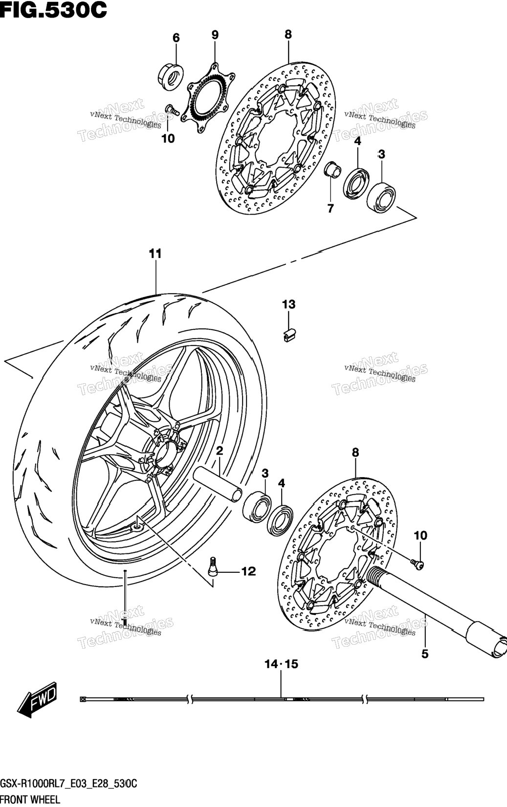 Front Wheel (Gsx-R1000rl7 E33)