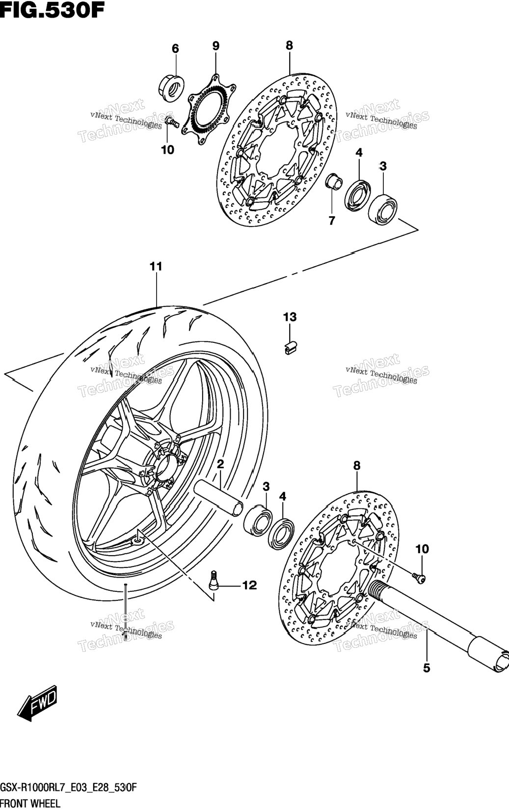 Front Wheel (Gsx-R1000rzl7 E33)