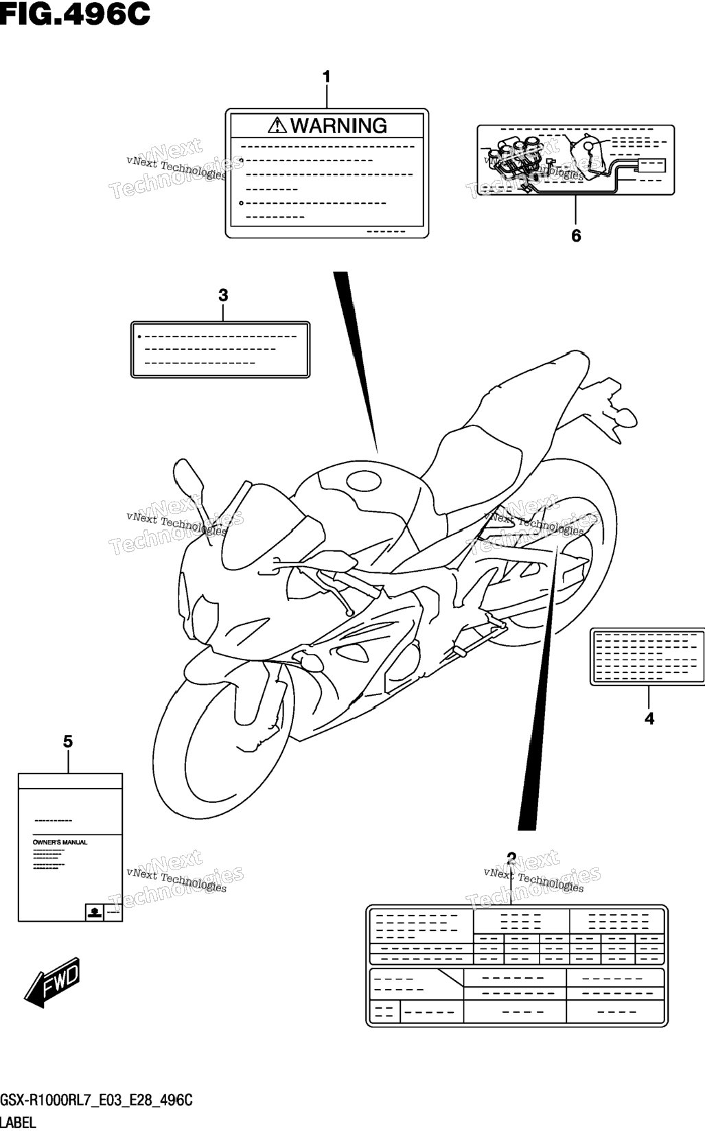 Label (Gsx-R1000rl7 E33)