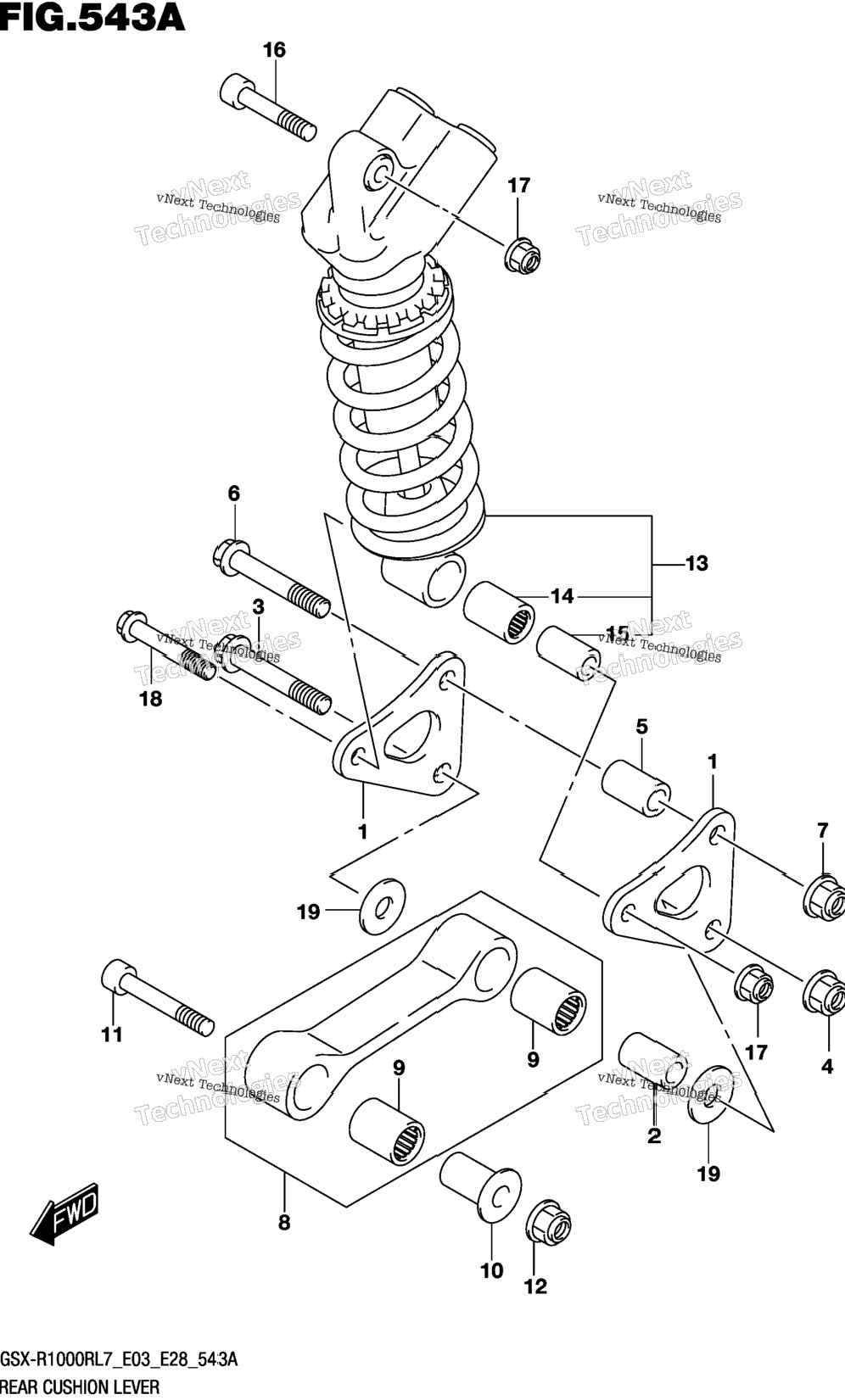 Rear Cushion Lever (Gsx-R1000rl7 E03)