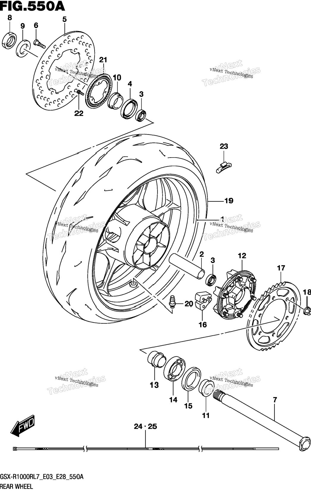 Rear Wheel (Gsx-R1000rl7 E03)